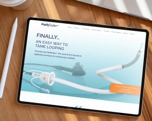 Biotech website design for GI Pathfinder by Adduci Studios